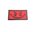 DEFCON 5 EVIL SMILEY PATCH ROSSO