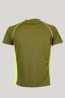 RS HUNTING T-SHIRT TECNICA B/2 VERDE/GIALLO