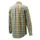 BERETTA CAMICIA DRIP DRY PLAIN COLLAR VERDE&BORDEAUX LU530 07517