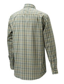 BERETTA CAMICIA PLAIN COLLAR BEIGE & BLUE LU530 T1533