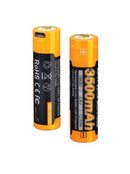 FENIX BATTERIA RICARICABILE LITIO 18650-3500 mAh CON USB