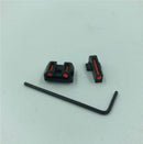 TACCA DI MIRA E MIRINO IN FIBRA OTTICA ROSSO PER SIG P320