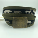 RISERVA R1514 CINTURA IN NASTRO JACQUARD CON ANIMALI