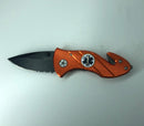 AUSONIA 026532 COLTELLO DA TASCA LAMA INOX MANICO ALLUMINIO CM 15